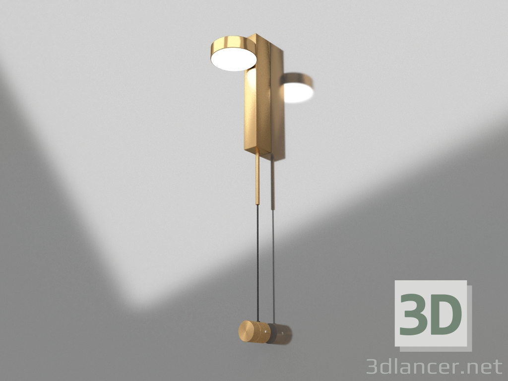 3d model Aplique Vinetta bronce (08422,20) - vista previa