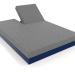 3d model Cama con respaldo 140 (Azul noche) - vista previa