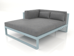 Canapé modulable XL section 2 gauche (Bleu gris)