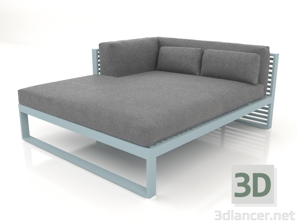 3d model XL modular sofa, section 2 left (Blue gray) - preview