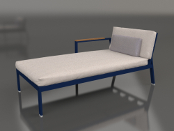 Sofa module, section 2 left (Night blue)