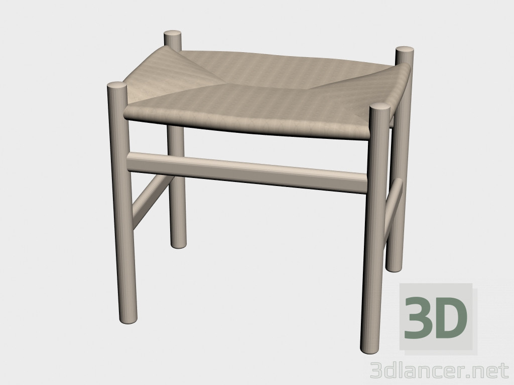 3d model Stool (CH53) - vista previa