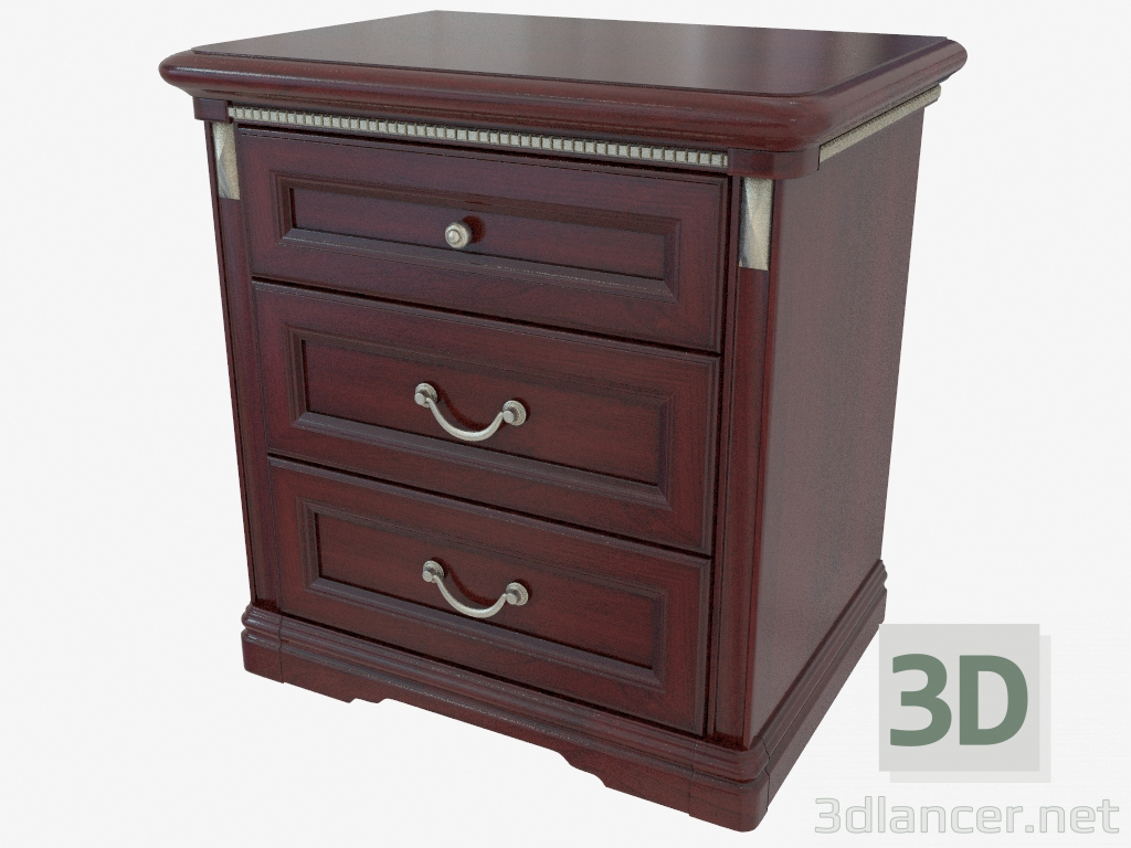 3d model Bedside table (628x640x445) - preview