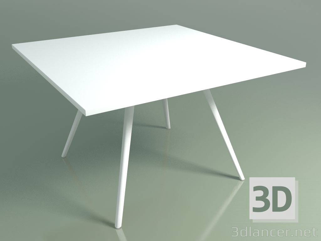 modèle 3D Table carrée 5413 (H 74 - 119x119 cm, stratifié Fenix F01, V12) - preview