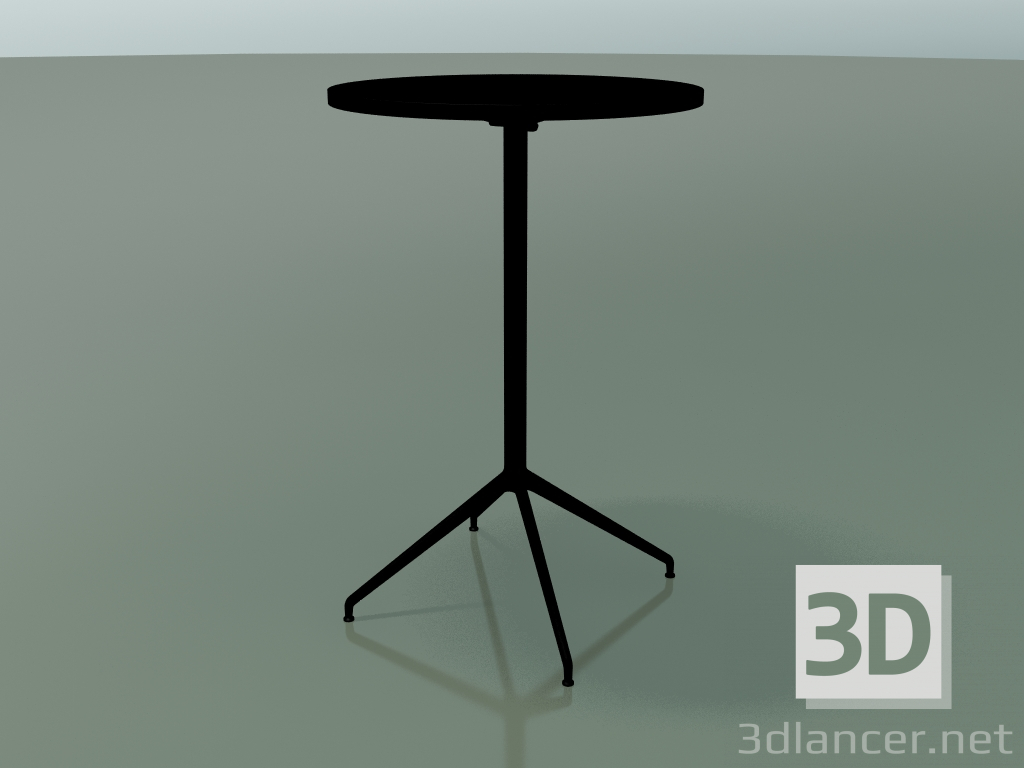 Modelo 3d Mesa redonda 5717, 5734 (H 105 - Ø69 cm, desdobrado, preto, V39) - preview