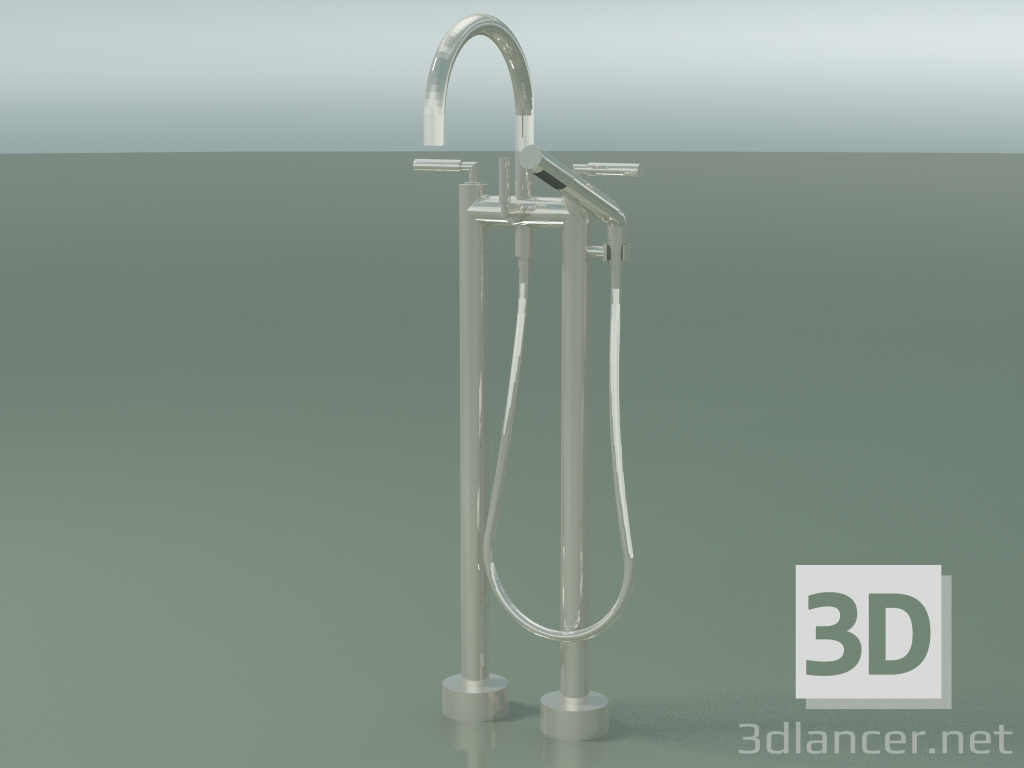 Modelo 3d Misturador de banho de dois furos para instalação independente (25 943 882-08) - preview