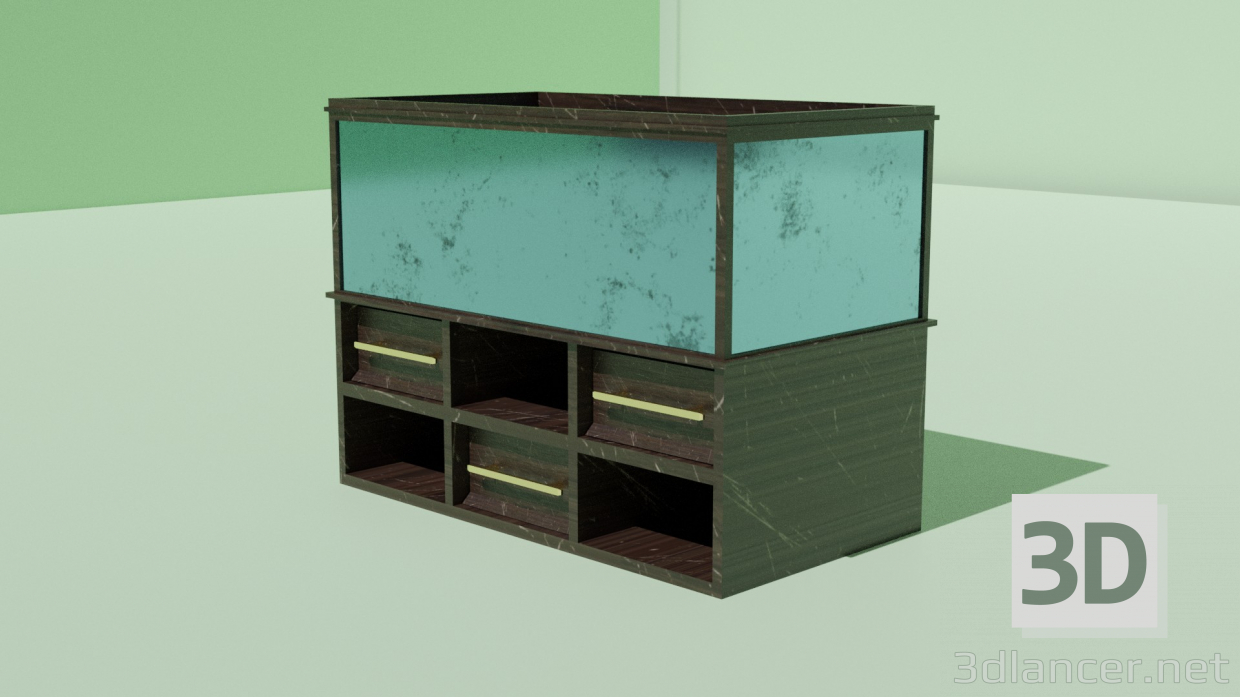 Soporte para acuario 3D modelo Compro - render