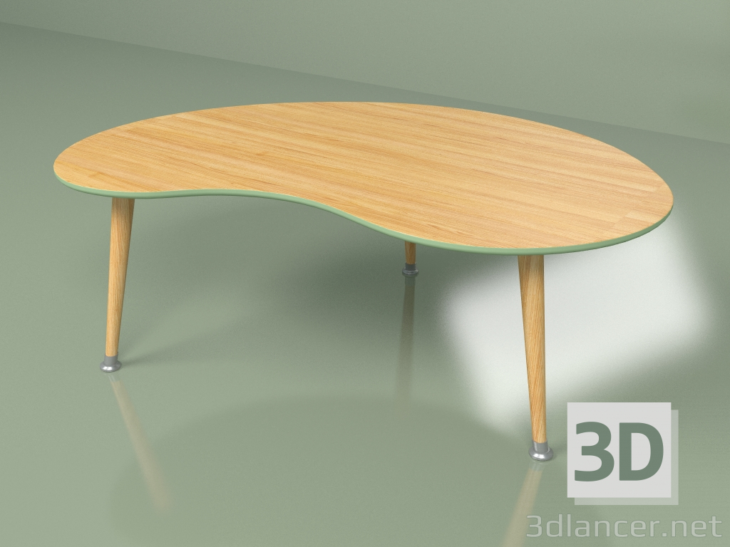 3D Modell Couchtisch Nierenfurnier (Schlüssel) - Vorschau