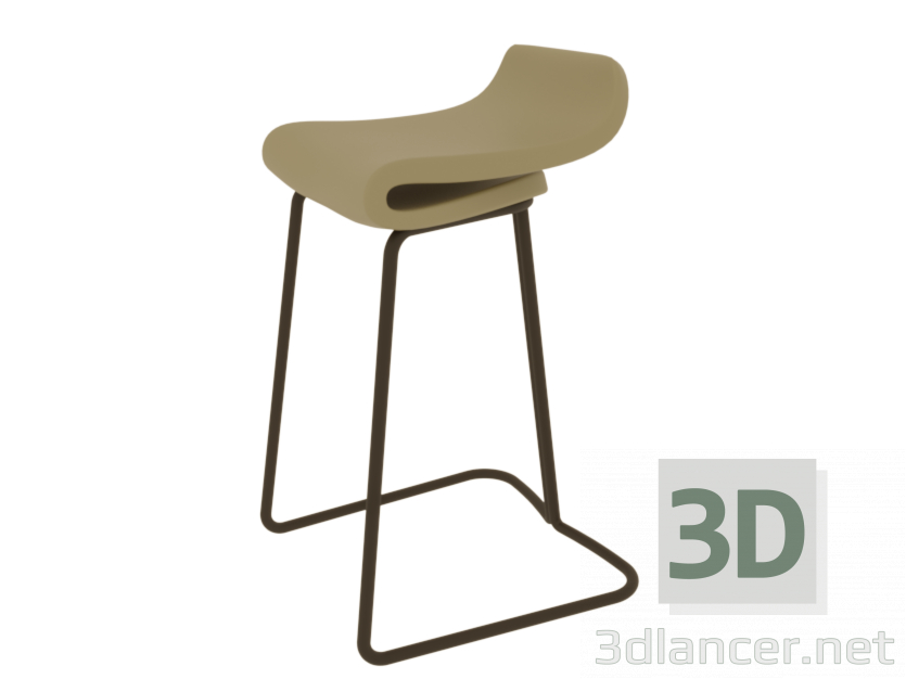 Taburete de bar 3D modelo Compro - render