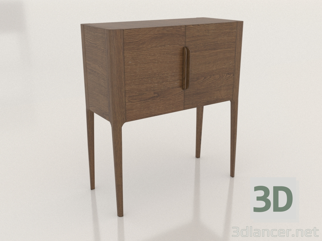 Modelo 3d Cômoda de bar (marrom) - preview