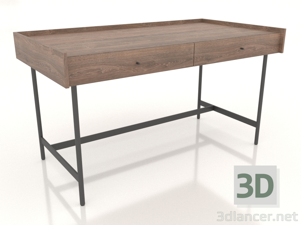 3D Modell Schreibtisch 1400x750x775 - Vorschau