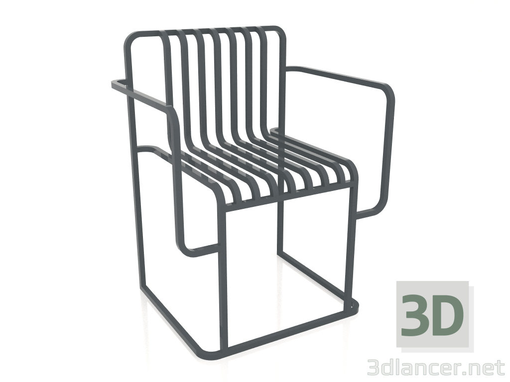 3d model Silla de comedor (Antracita) - vista previa