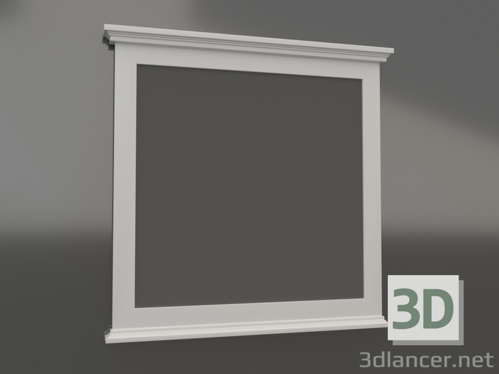 3D Modell Palermo 90 Spiegel (weiß) - Vorschau 3D Modell Palermo 90 Spiegel (weiß) - Vorschau