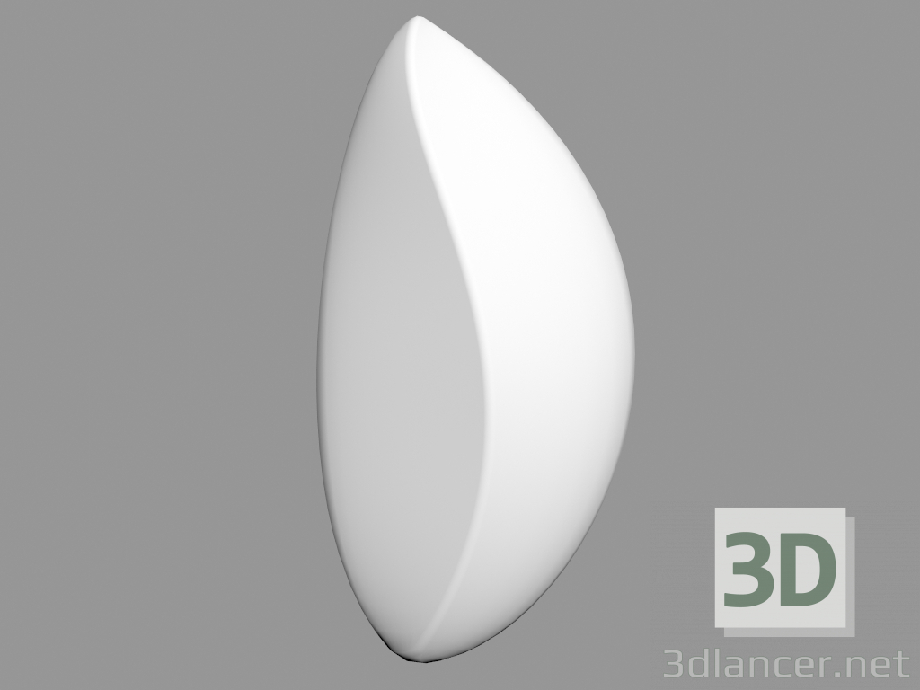 3d model Elemento para el diseño de las paredes G78 - Lily (8.8 x 4.4 x 1.9 cm) - vista previa