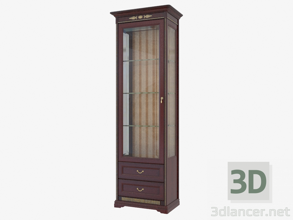 modello 3D Armadio ad una porta per piatti (709x2149x432) - anteprima