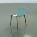 3d model Chair 0355 (4 wooden legs, two-tone polypropylene, teak effect) - preview