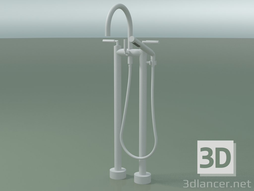 Modelo 3d Misturador de banho de dois furos para instalação autônoma (25 943 882-10) - preview