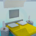 Modelo 3d Interior do quarto - preview