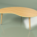 3d model Coffee table Kidney veneer (yellow ocher) - preview