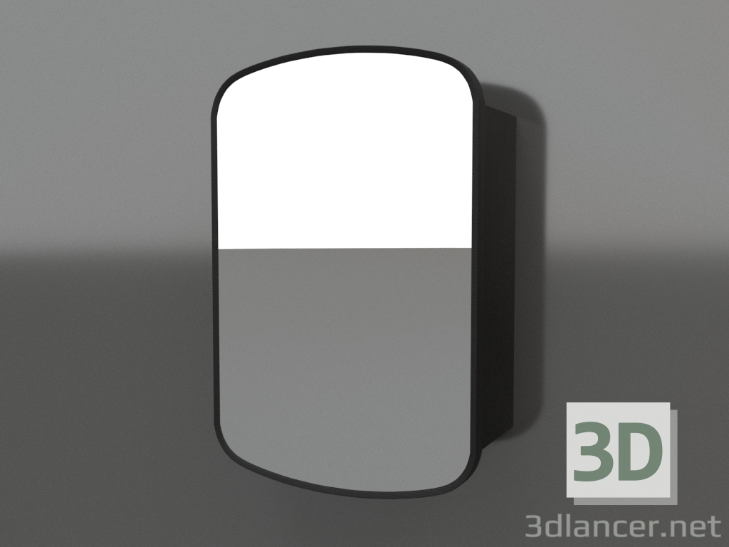 3d model Mirror ZL 17 (460x200x695, wood black) - preview