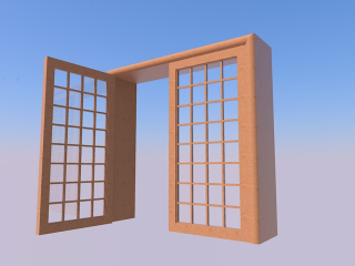 Modèle 3D "Porte d'entrée"