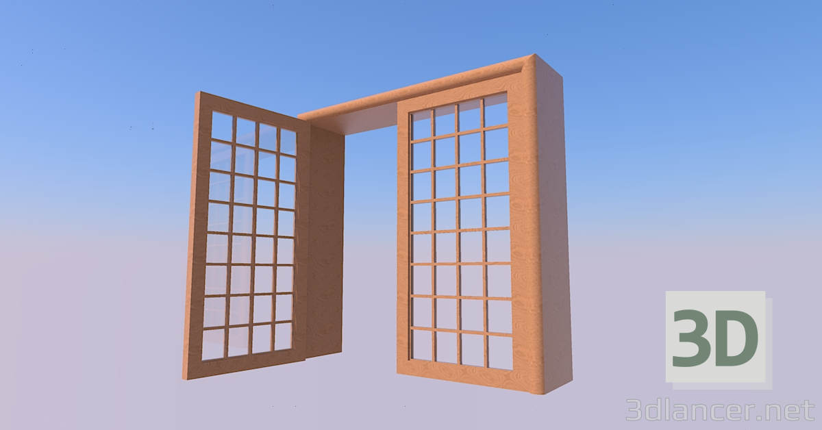 3d model Puerta de entrada - vista previa