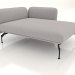 modello 3D Chaise longue 125 con bracciolo 85 a destra - anteprima