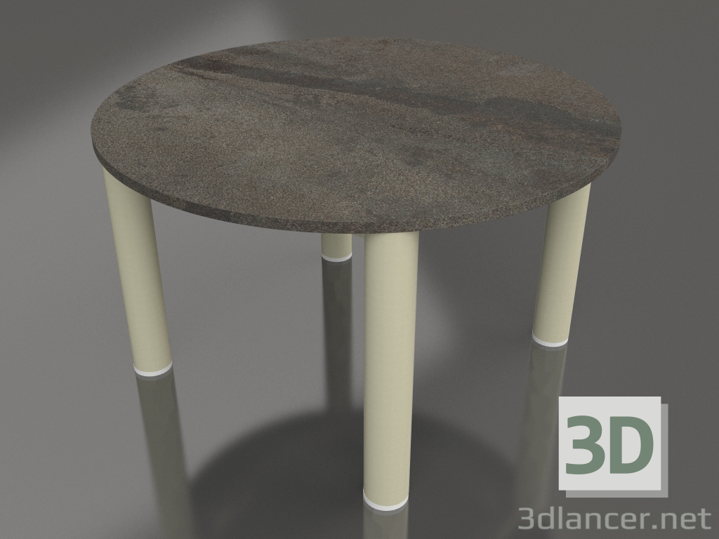 3d модель Стіл журнальний D 60 (Gold, DEKTON Radium) – превью