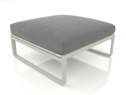 Canapé modulable, pouf (Gris ciment)