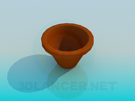 3d model maceta para las flores - vista previa