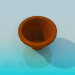 3d model pot for the flowers - preview