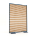 3d model Mampara de madera artificial y aluminio 120x170 (Roble dorado, Gris azul) - vista previa