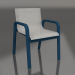 3d model Dining club chair (Grey blue) - preview