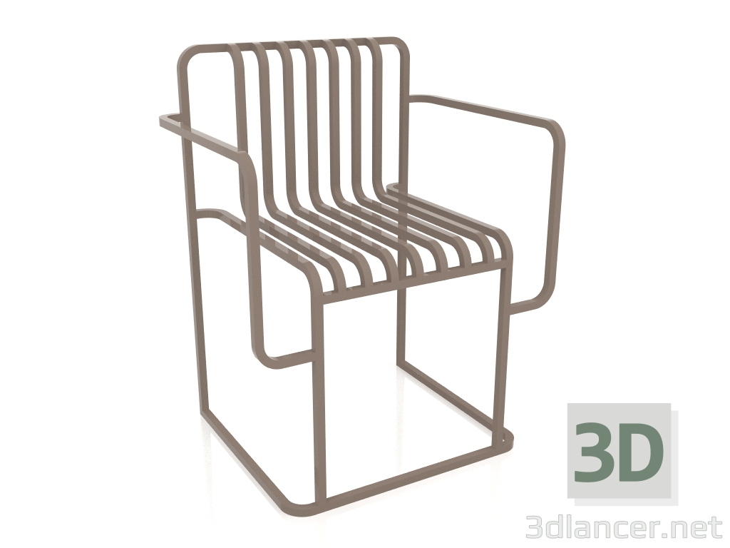 3d model Silla de comedor (Bronce) - vista previa