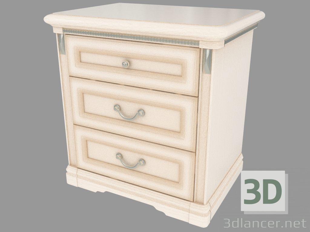 Modelo 3d Mesa de cabeceira (628x640x445) - preview