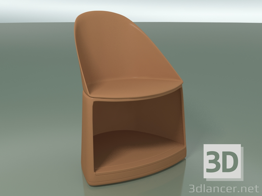 3D Modell Stuhl 2301 (mit Rädern, PC00004 Polypropylen) - Vorschau