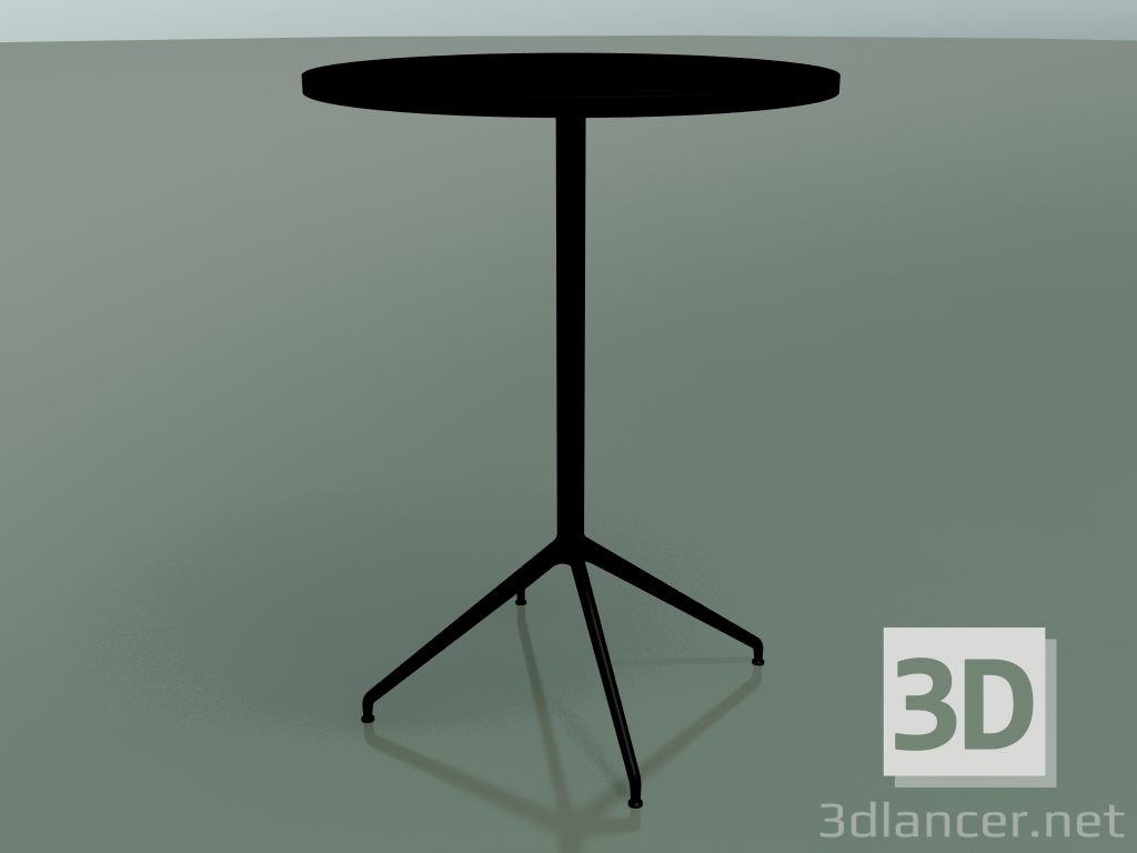 3d model Mesa redonda 5718, 5735 (H 104.5 - Ø79 cm, Negro, V39) - vista previa