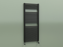 Heated towel rail NOVO (1196x500, Black - RAL 9005)