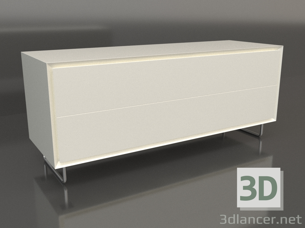 3d модель Тумба TM 012 (1200x400x500, white plastic color) – превью