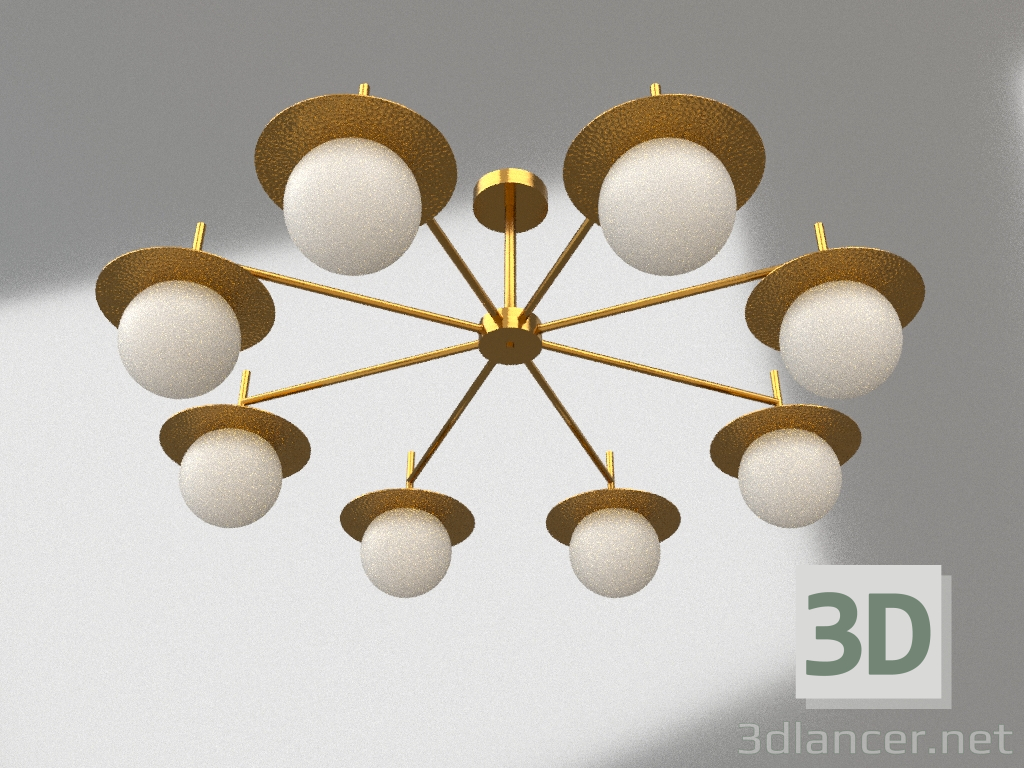 modèle 3D Suspension Camélia (FR5202PL-08BS) - preview