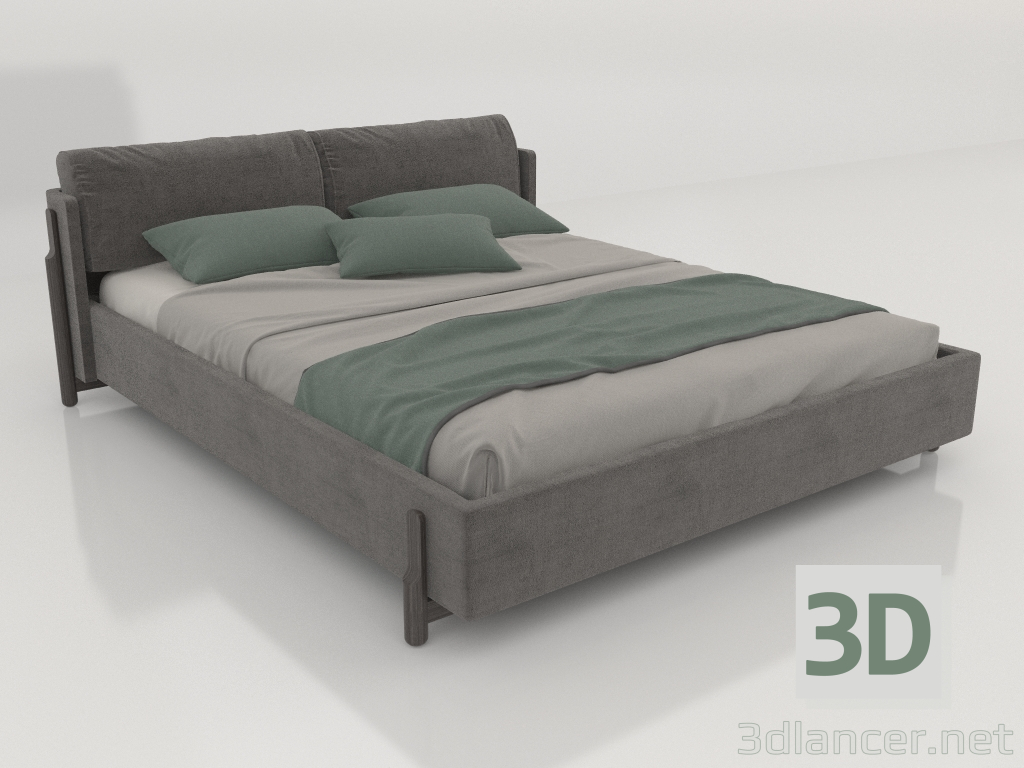 3d model Cama de matrimonio - vista previa