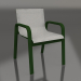 3d model Dining club chair (Bottle green) - preview