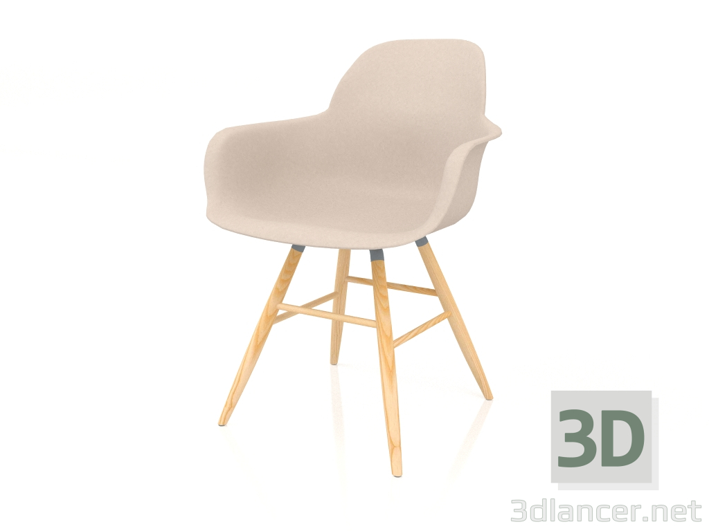 3d model Sillón Albert Kuip (Taupe) - vista previa