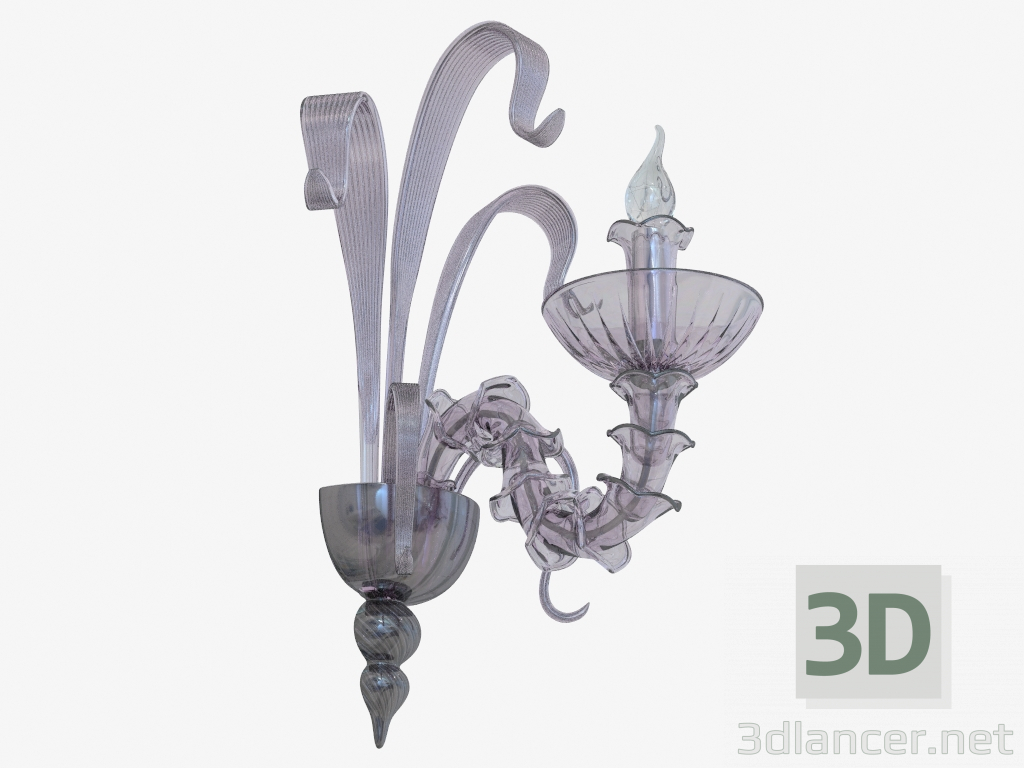 3d модель Бра из стекла (W110188 1violet) – превью