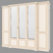 3d model Wardrobe wardrobe 5-door (2692x2336x730) - preview