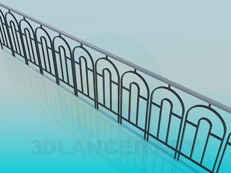 3d model Railing for the sidewalk - preview