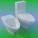 3D Modell WC und bidet - Vorschau