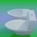 3D Modell WC und bidet - Vorschau