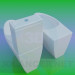 3D Modell WC und bidet - Vorschau