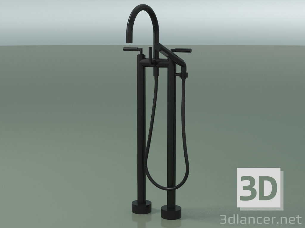 3d model Mezclador de bañera de dos orificios para instalación independiente (25943882-33) - vista previa